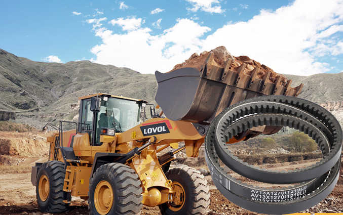 Heiyi rubber V belts use on excavator 