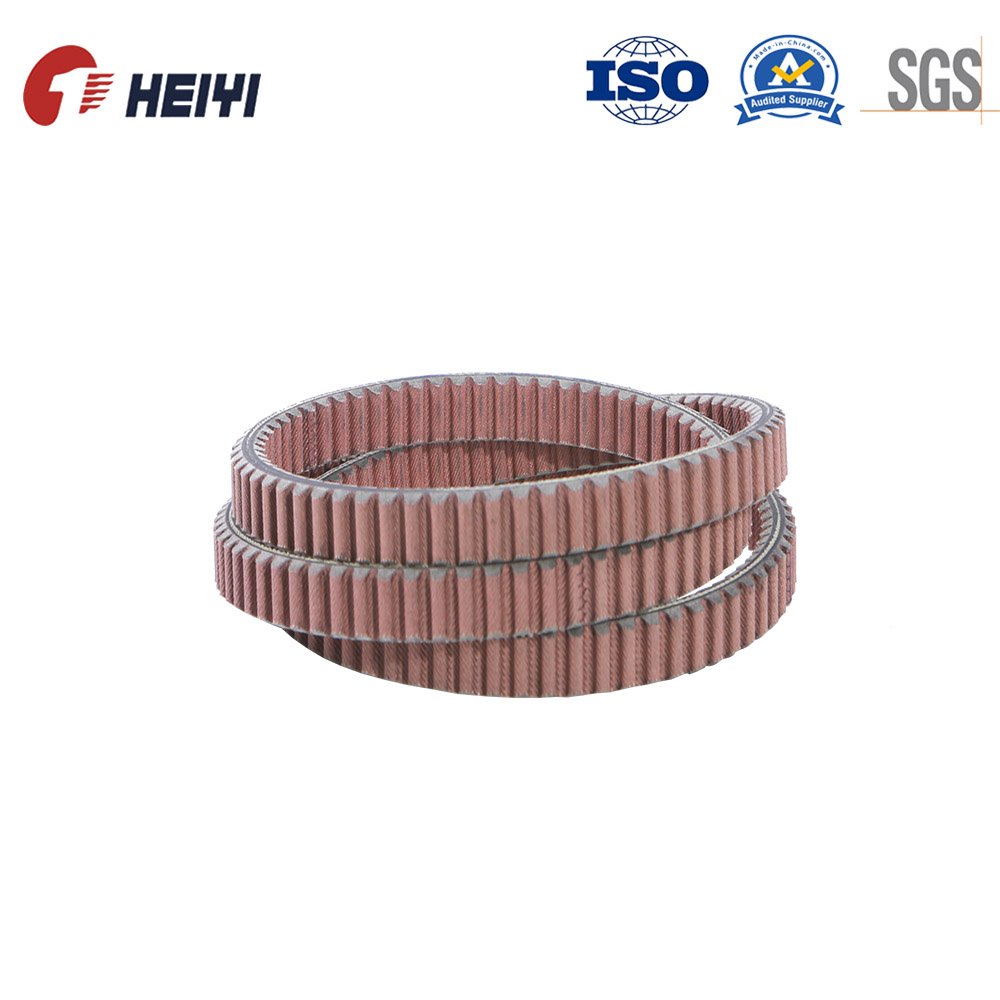 Double sided tooth v belt for agriculture combine harvester