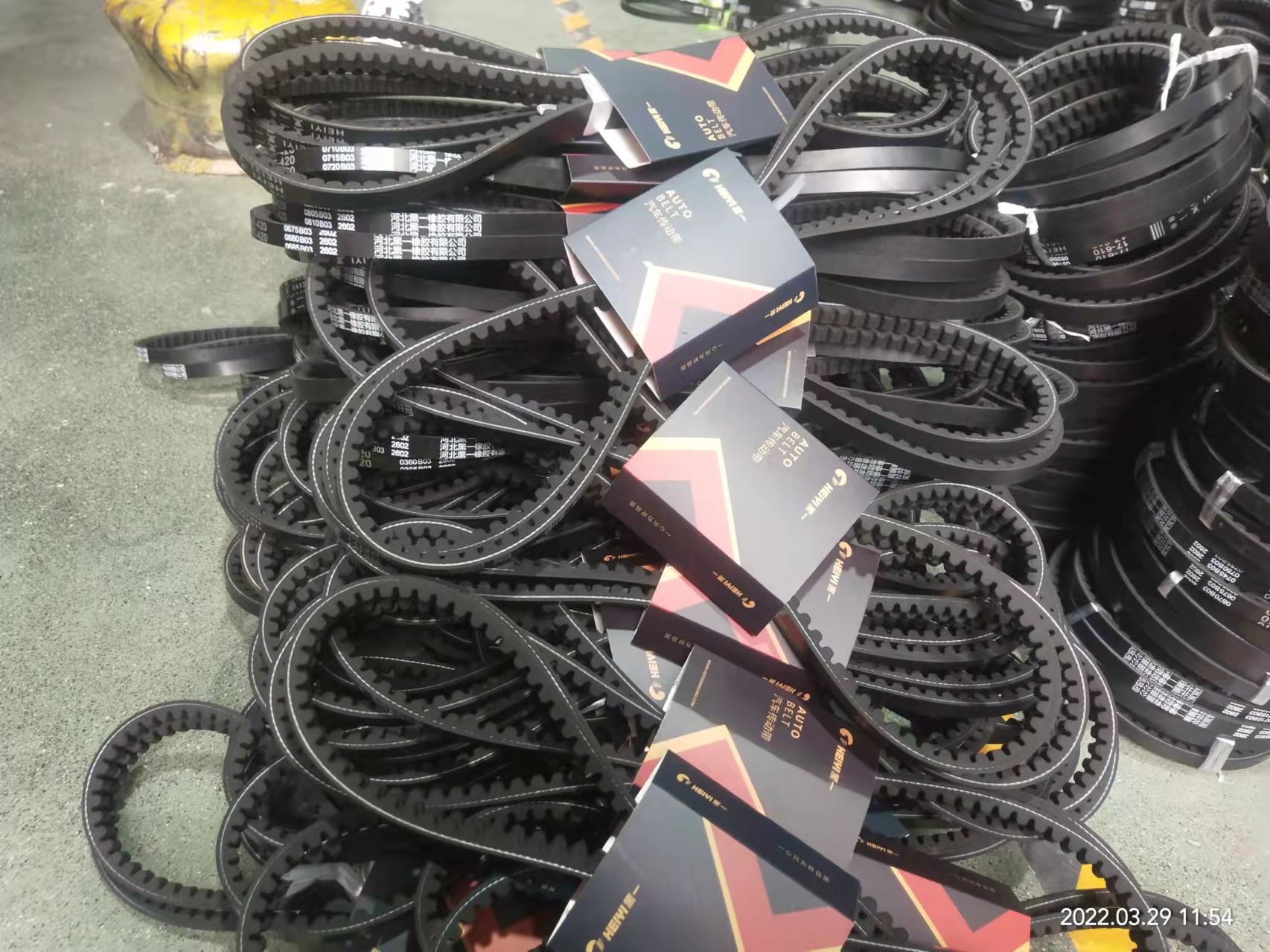 New SLEEVE BOX PACKING available for Auto belt -HEBEI HEIYI RUBBER CO.,LTD
